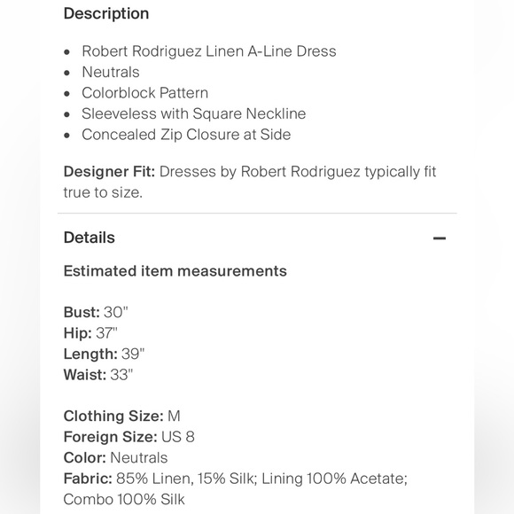 NWT Robert Rodriguez dress - Picture 4 of 4